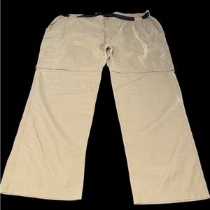 Mountain Club Mens Deerskin 42x32 Convertible Hiking Pants w/belt NWT